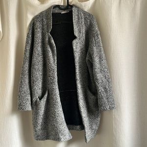 Short salt and pepper coat from Zara